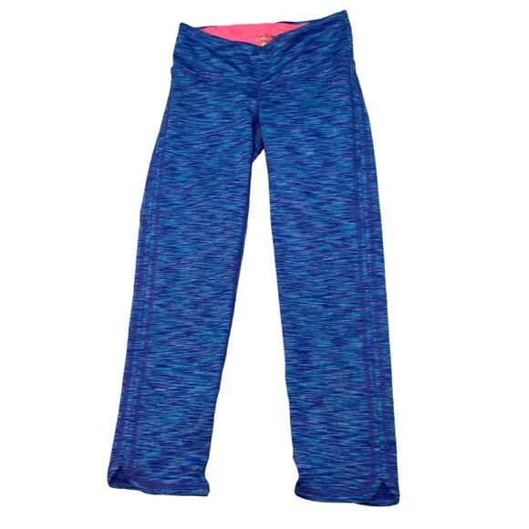 Lilly Pulitzer Luxletic Weekender UPF Leggings Iris Blue Space Dye Size XXS - Picture 3 of 11